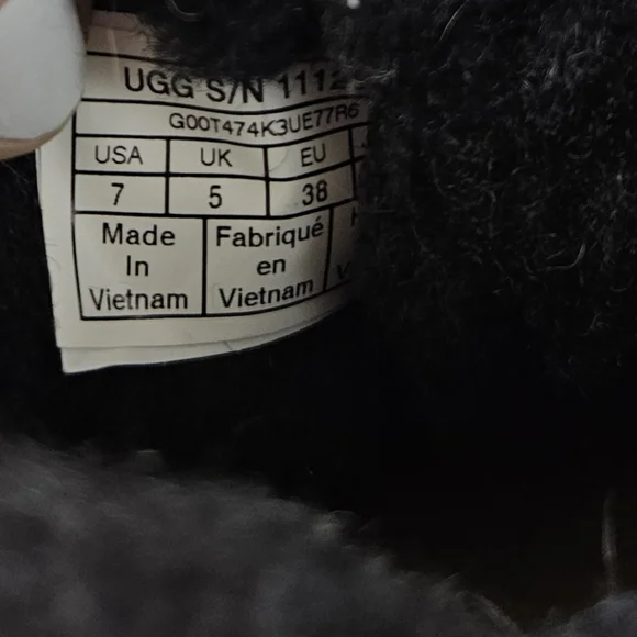 UGG Classic Mini Stellar Sequin 1112515 Black Multi Color Womens Sz 7 Boots - Picture 8 of 8